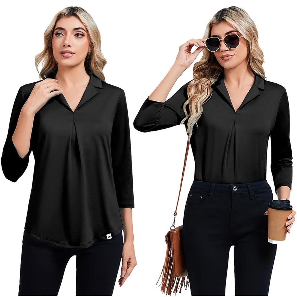 Elegant Black Women's Top